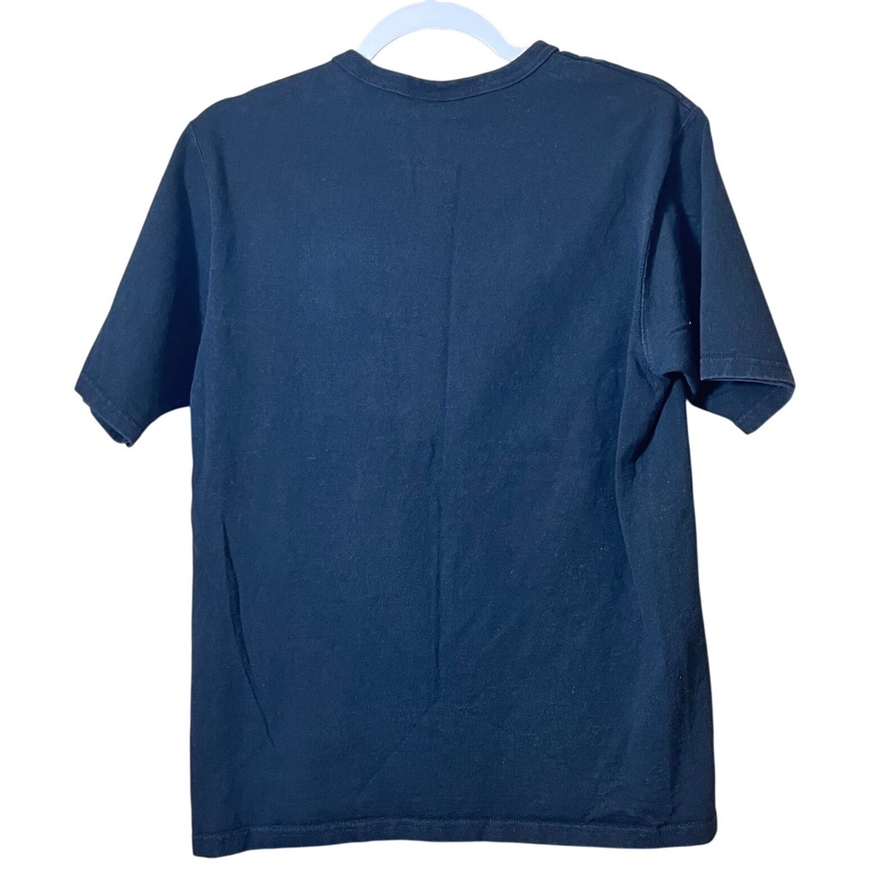 Champion Heritage Mens Black Big C Logo T-Shirt Medium Short Sleeve Cotton Tee‎ - Picture 2 of 5